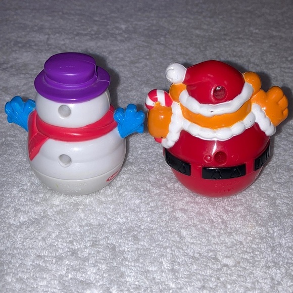 Christmas weebles wooble Santa Claus and snowman - Picture 4 of 7